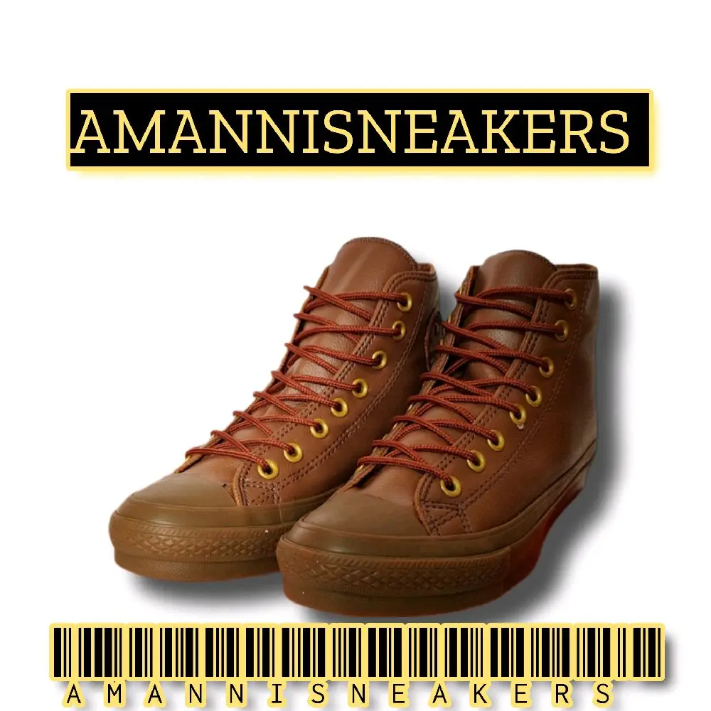 Sepatu Sneakers Kulit Full Brown Made in Vietnam Boot Round Toe Terlaris - Casual, Pria, Kasual Shoes