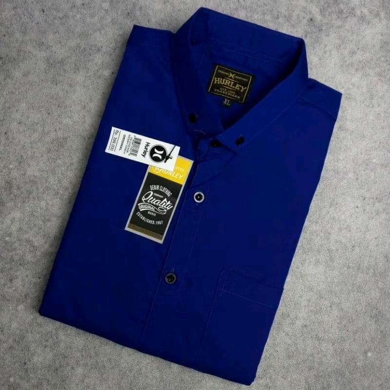 Kemeja hitam putih abu navy maroon Polos | Kemeja Formal | Kemeja Putih Polos Pria Lengan Pendek | Baju Kerja Pria 9