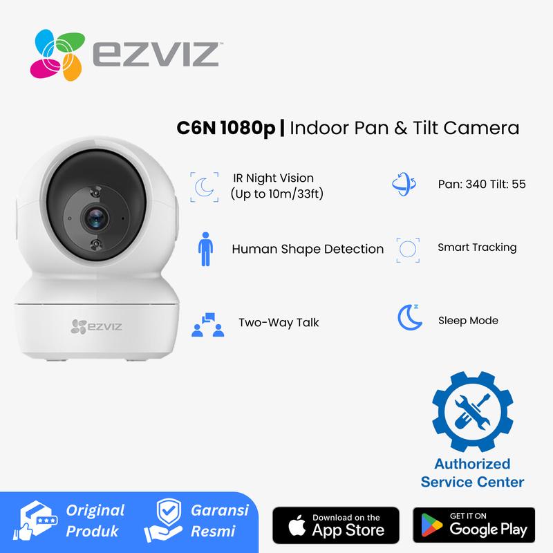 KAMERA CCTV EZVIZ C6N 1080P 2MP Smart Wifi Pan Tilt IP Camer