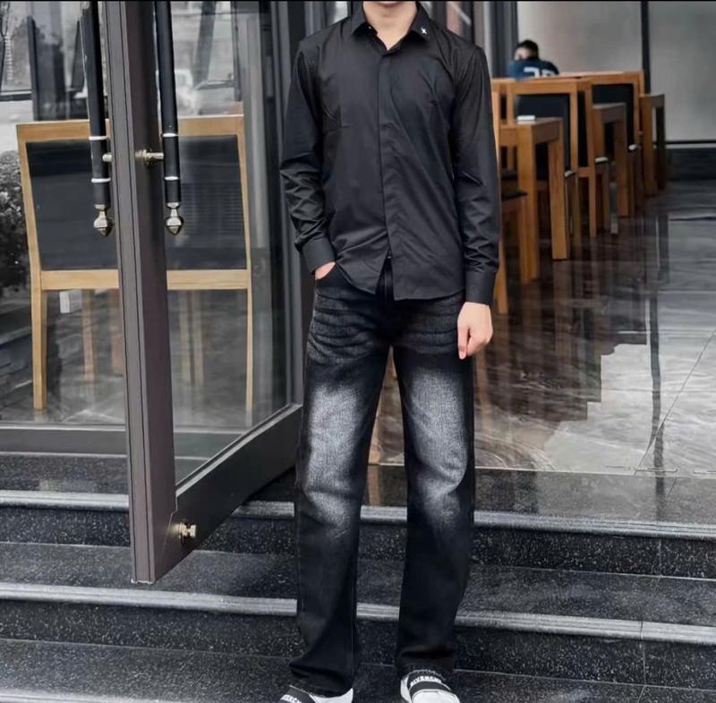 Quần jean nam ống xuông from rộng  chất bò dày co giãn chuẩn fom hàng cao cấp hót trend_MINH KHÔI SHOP01 Menswear Pants