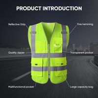 Gambar Fyseus by Mitsushi Vest Keselamatan High Visibility dengan Strip Reflektif Perak Level 2 untuk Pria dengan 5 Saku Depan dan Desain Tanpa Lengan - Normal dari Mitsushi tools Kota Administrasi Jakarta Utara 4 Tokopedia