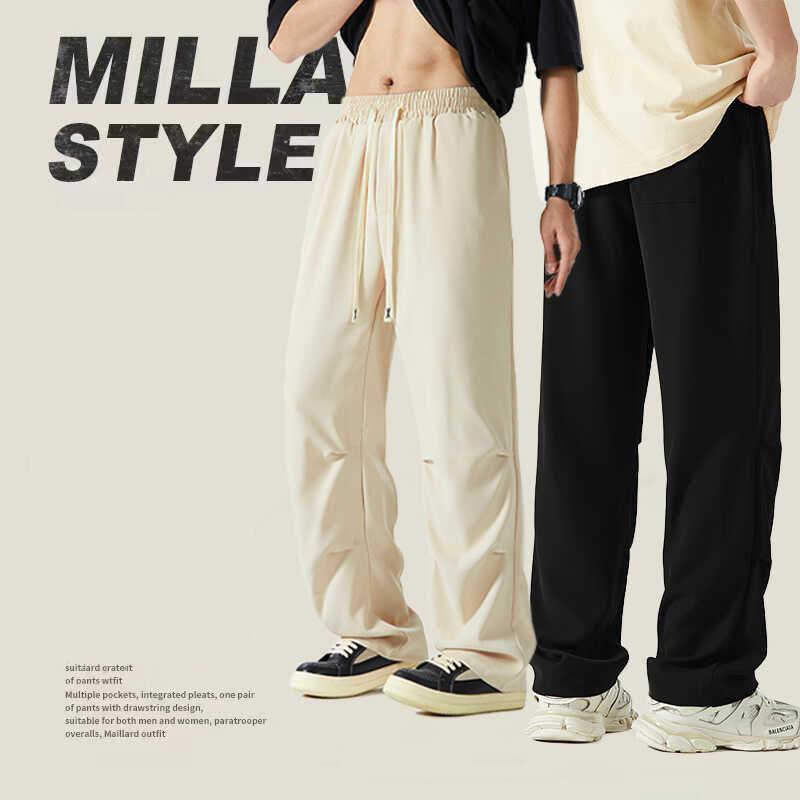 Celana Panjang Unisex Saku Ritsleting Cepat Kering TENCEL Fabric Keren Bernapas Elastisitas