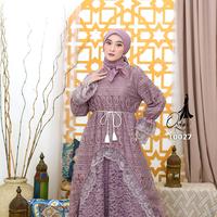 Gambar GAMIS OZIAS BROKAT KAGURA 10027 LD 105 I Gamis Bini Orang I Gamis Lebaran Cantik - Navy dari Ozias.id Kota Administrasi Jakarta Barat 3 Tokopedia
