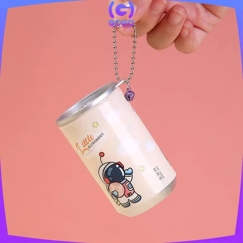 GOGO-C792 Tissue Basah Kaleng Mini Korea Karakter Lucu Isi 30 Lembar Sekali Pakai Portable / Tisu Basah Travelling Botol Unik Praktis dengan Rantai Import 7