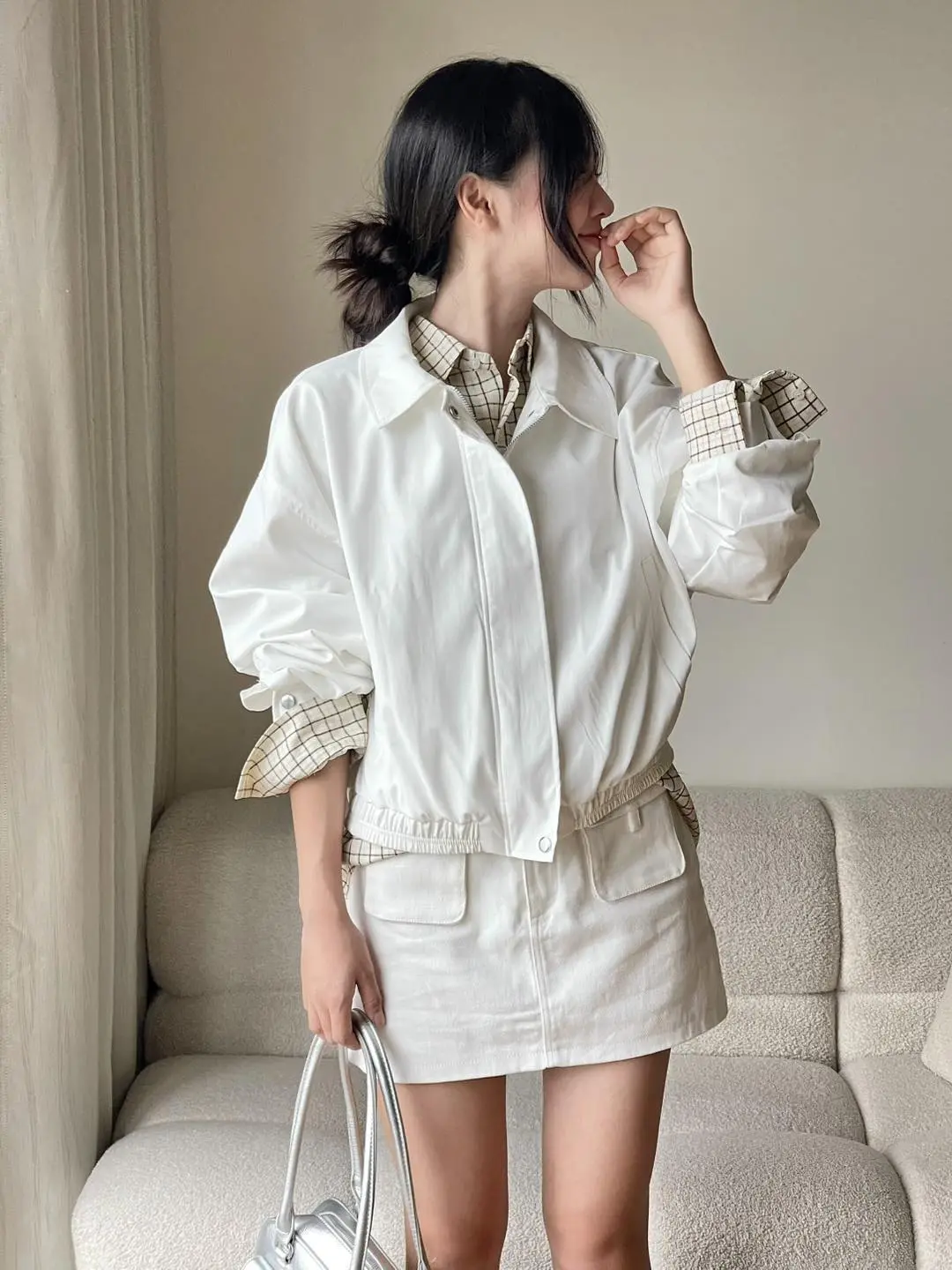 Áo Khoác Kaki Hai Lớp Có Lót Trong, Áo Khoác Nữ Form Dáng Vừa Chất Vải Dày Dặn Miho House | BigBuy360 - bigbuy360.vn