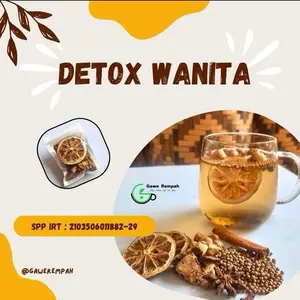 Gawe Rempah - PREMIUM Detox Wanita 5 Sachet Dg Mesin Dehydrator | Melancarkan Haid | Menyuburkan Rahim | Program Hamil