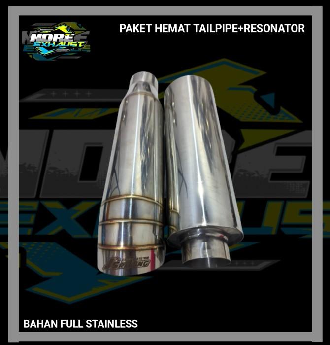 Product Introduction of PAKET HEMAT TAILPIPE+RESONATOR FUL STAINLESS knalpot murah 3