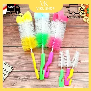 Sikat Botol Susu 2in1 Pembersih Dot Bayi Bottle Dan Nipple Brush