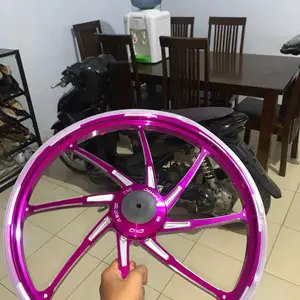 VELG M8 RING 17 DELKEVIC AEROX 155 OLD / NEW  / VARIO 125 150 / MIO SPORTY 5TL SOUL SMILE / BEAT / SCOOPY / GENIO FI ESP KARBU AK88 DND RACING M 8 M-8 VELG RING 17 M8