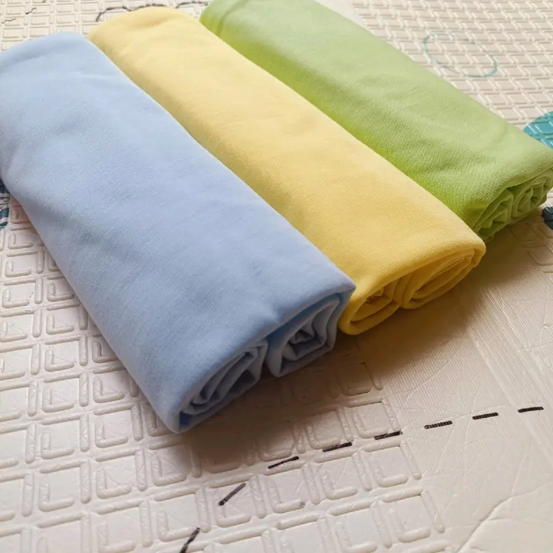 3pcs Bedong Bayi Persegi 110x90cm Warna Baby Halus Dan Lembut Alas Tidur cuci kering zoo pink bedong  instan premium Anak-Anak 5
