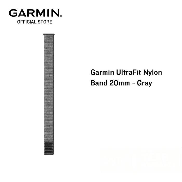 Gambar Garmin UltraFit Nylon Band 20mm - Gray dari Garmin Indonesia Kota Administrasi Jakarta Barat Tokopedia