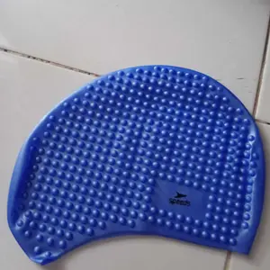 Topi Renang Swimcap Pelindung Telinga Unisex Bahan Silikon Karet Ringan Elastis Anti Air 2602