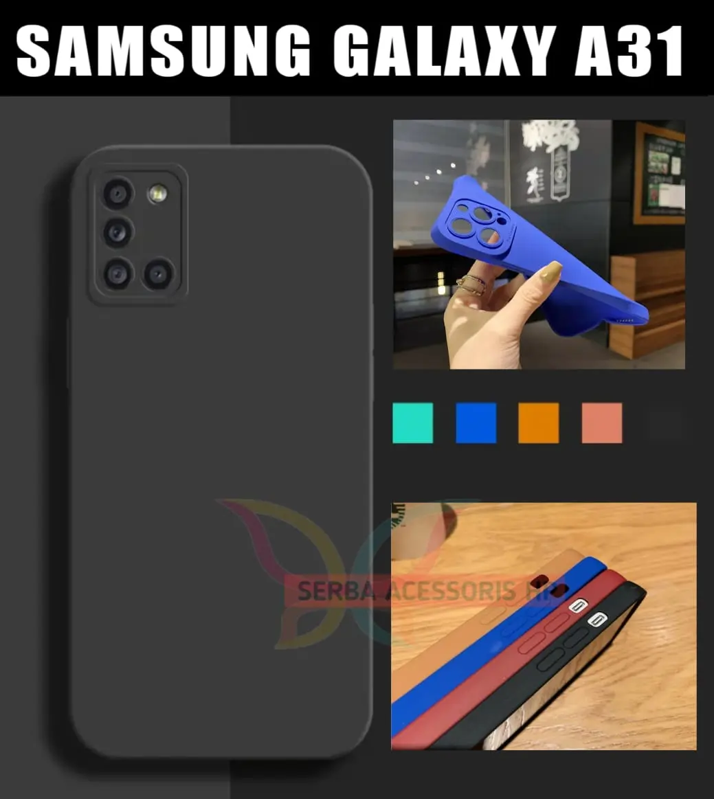 Case Macaron Pro Untuk Tipe SAMSUNG GALAXY A31 Softcase Polos Pelindung Camera