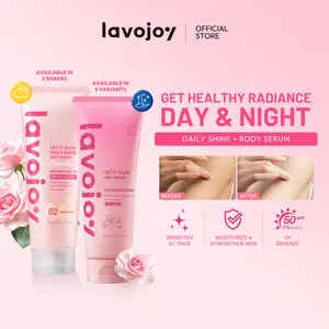 [BUNDLE 2IN1 DAY AND NIGHT] Lavojoy Day & Night Ramadan Bundle l Body Serum + Body Serum Instant Tone Up SPF 50 PA++++ | Mencerahkan dan Melembabkan kulit