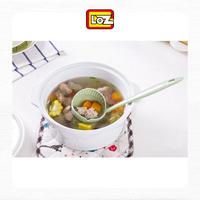 Gambar Sendok Kuah Sup Sayur Centong Saring Sendok Masak Anti Panas 2in1 - Biru dari LOZ INDONESIA Kota Surabaya 3 Tokopedia
