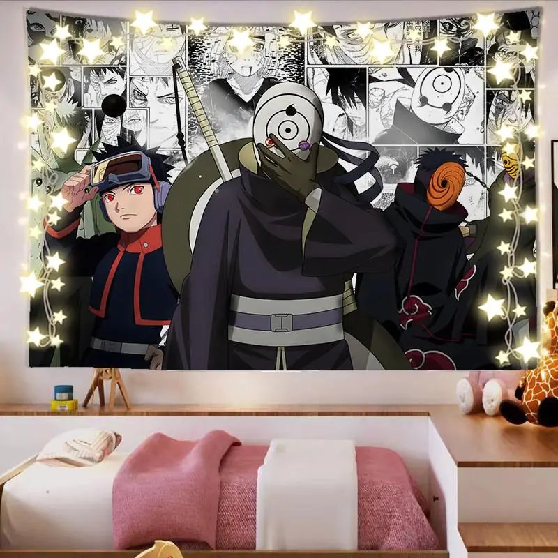 [Naruto] Kain Tenun Anime Populer, Hiasan Dinding 2D untuk Dekorasi Kamar Asrama & Samping Tempat Tidur