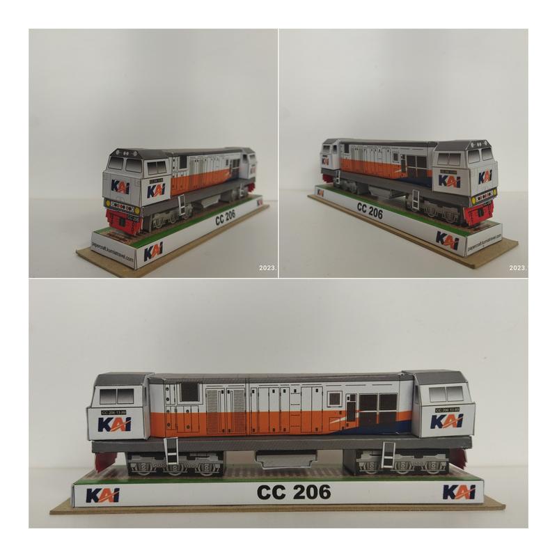 Papercraft Lokomotif CC 206 - Papercraft Kurniatravel - Shop | Tokopedia