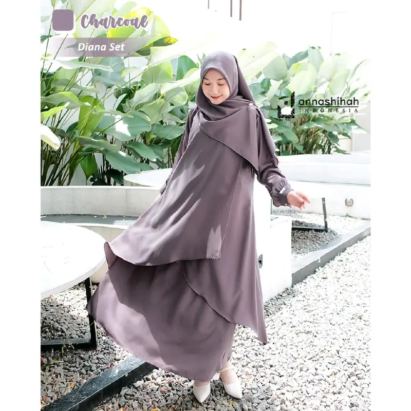 DIANA SET ROK BY ANNASHIHAH /TUNIK & SKIRT/ DIANA ONESET TUNIK MALAY YORIS BEST PREMIUM 6