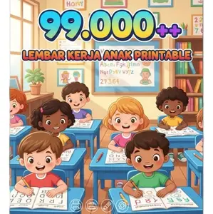 99.000++ Lembar Kerja Anak Printable untuk Belajar Huruf dan Angka dengan Desain Menarik