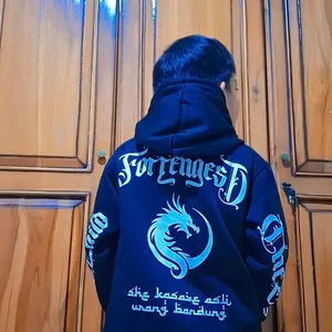 DJA CLOTHING JAKET HOODIE ZIPPER ANAK DAN DEWASA BALACLAVA OVERSIZE GAMBAR KARAKTER ESPORT LOGO BAHAN KATUN FLEECE PREMIUM GSM 280 GRATIS CETAK NAMA BISA COD