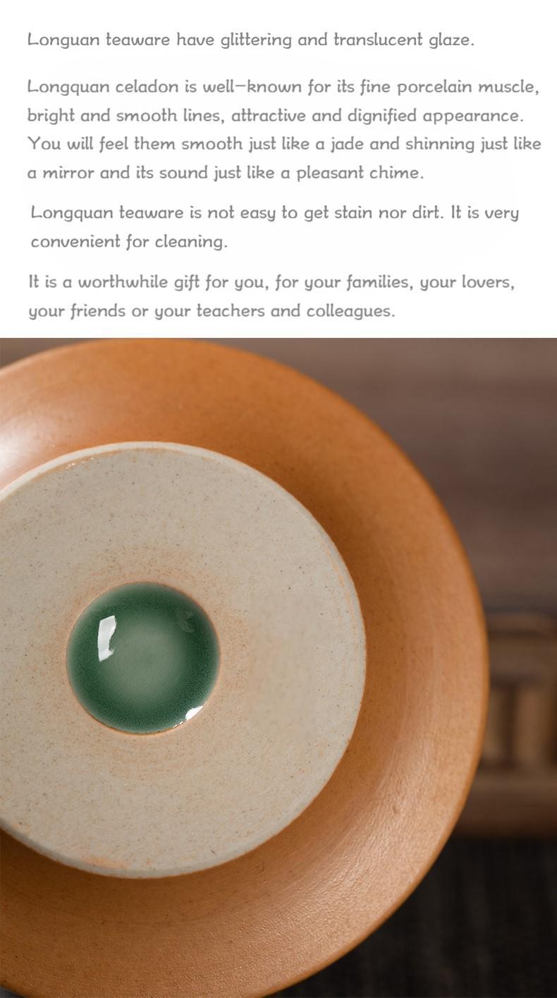 Product Introduction of Premium handmade tea cup,jumping knife master teacup,Kongfu tea set,Chawan,2025 new CNY promotion,home teaware,plum green,intangible culture heritage,high temperature firing Longquan celadon 6