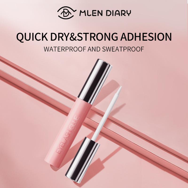  Keo dán lông mi trong suốt Mlen Diary cho lông mi giả Siêu chắc chắn Không có cao su Thích hợp cho mắt nhạy cảm Không thấm nước 5ml Trong suốt 1 gói 