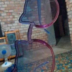 PL-MX016A Kacamata Anak Model Kucing Imut Fashion Imut dengan Aksen Pita