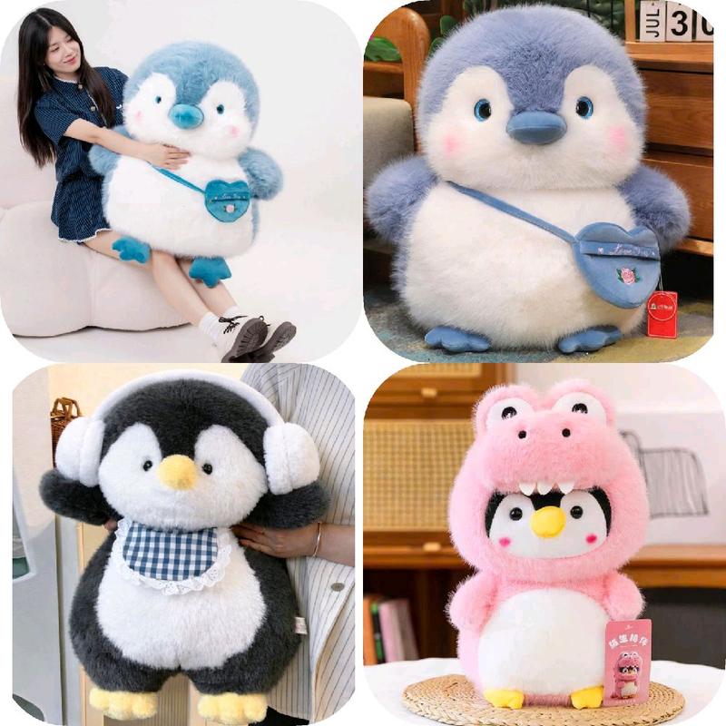  Búp Bê Chim Cánh Cụt - Đeo Tai Phone,Đeo Yếm Gấu Bông Chim Cánh Cụt siêu Đẹp 