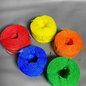 Tali Tambang 2 mm 100 meter Tampar Layangan Pertanian Bangunan Biru Plastik Jemuran Baju Kuning