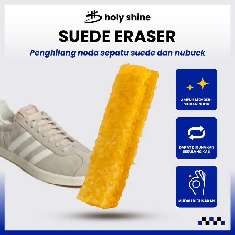 Holy Shine Suede Eraser Pembersih Noda Sepatu Suede Nubuck 0