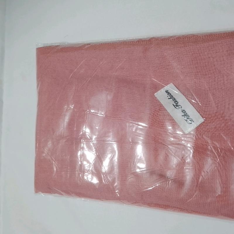 HIJAB SEGIEMPAT KERUDUNG ANTI LETOY WARNA PINK DUSTY DIKA FASHION POLYCOTTON 4