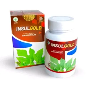 Kapsul InsulGOLD Daun Insulin HALAL BPOM