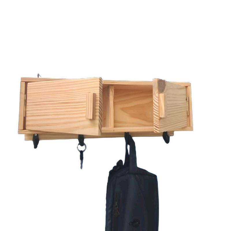 Rak Dinding Minimalis Rak Dinding Serbaguna Rak Make Up Gantungan Kunci Gantungan Baju Rak Multi Fungsi Kitchenset Mini Kayu Jati Blanda Rak dapur 3