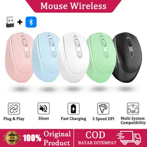 Mouse Silent Click Mouse M107 Mouse Bluetooth Mouse Mouse Nirkabel Senyap Mouse Klik Senyap Nirkabel Bluetooth