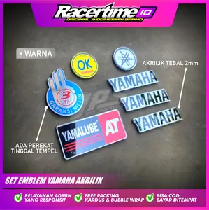 Emblem Akrilik  logo YAMAHA ok garansi original akrilik panel depan motor mio