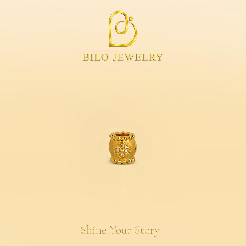 Phụ kiện charm may mắn đính đá moissanite Bilo Jewelry • Phụ kiện thời trang
