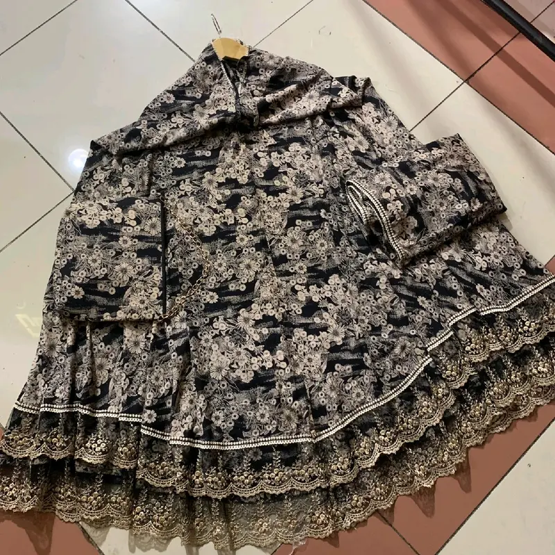 Mukena Monocrome Bahan Rayon Viscose ORI. Mewah  bahan adem dan nyaman dipakai 2