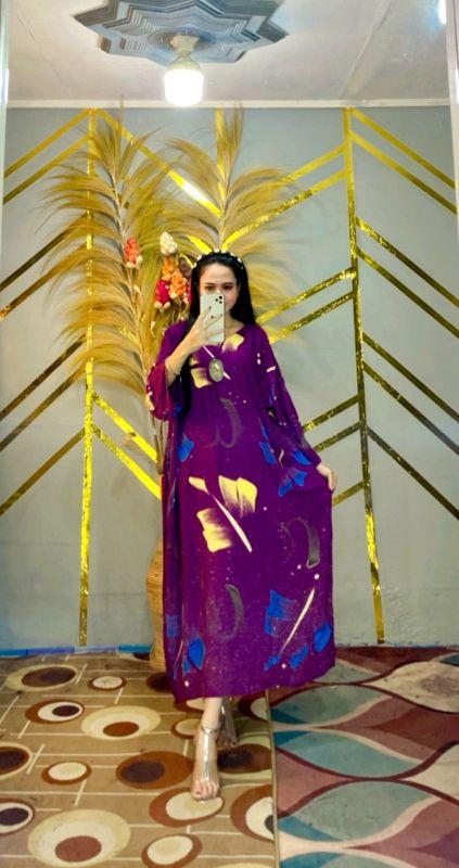 Product Introduction of LONGDRESS JUMBO ECER LD 140 PB 115 RAYON SANTUNG MOTIF PAMELA ONLY 45 RIBU 19