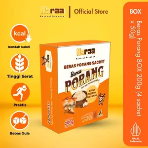 naraa beras porang kemasan sachet 200 gram 4 sachet