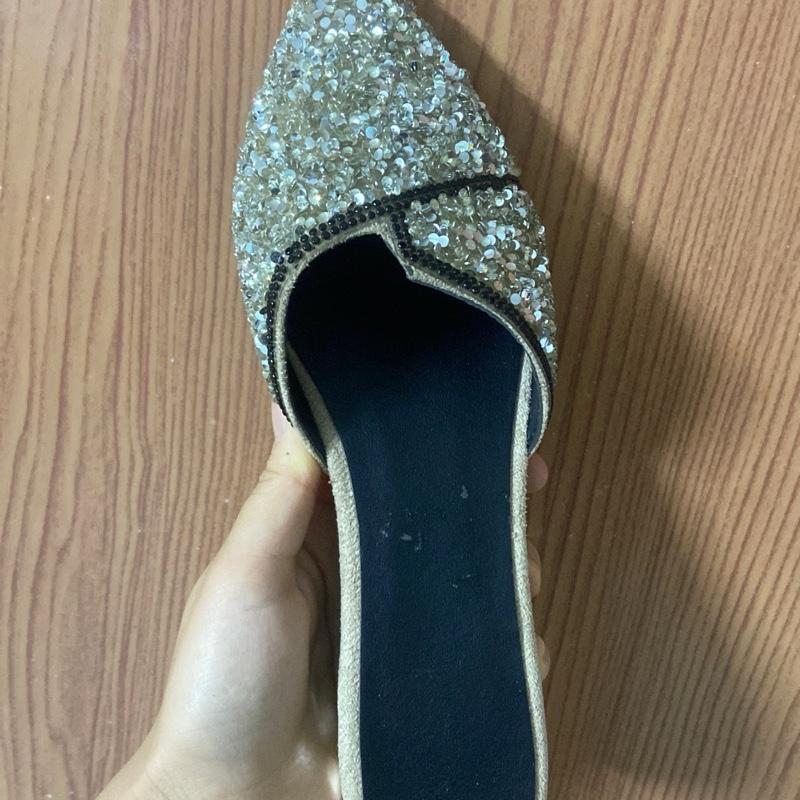 ( Lỗi nhỏ ) _ Sục nữ đính đá mũi nhọn đế 2,5cm siêu xinh 2