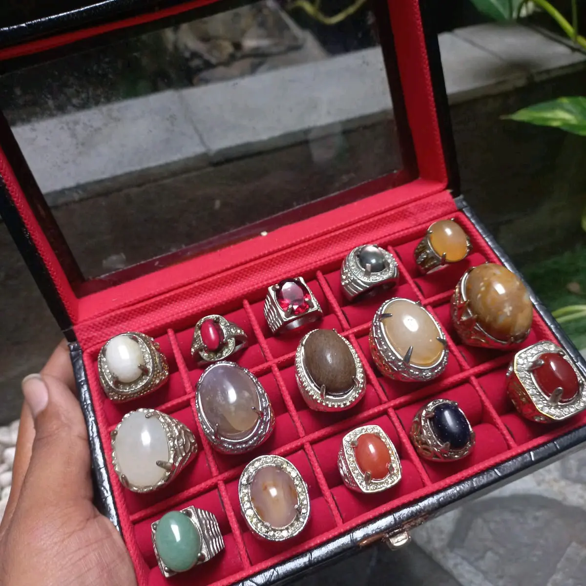 cincin akik + obralan + aksesoris + segalanjenis + hiasan tangan pria wanita