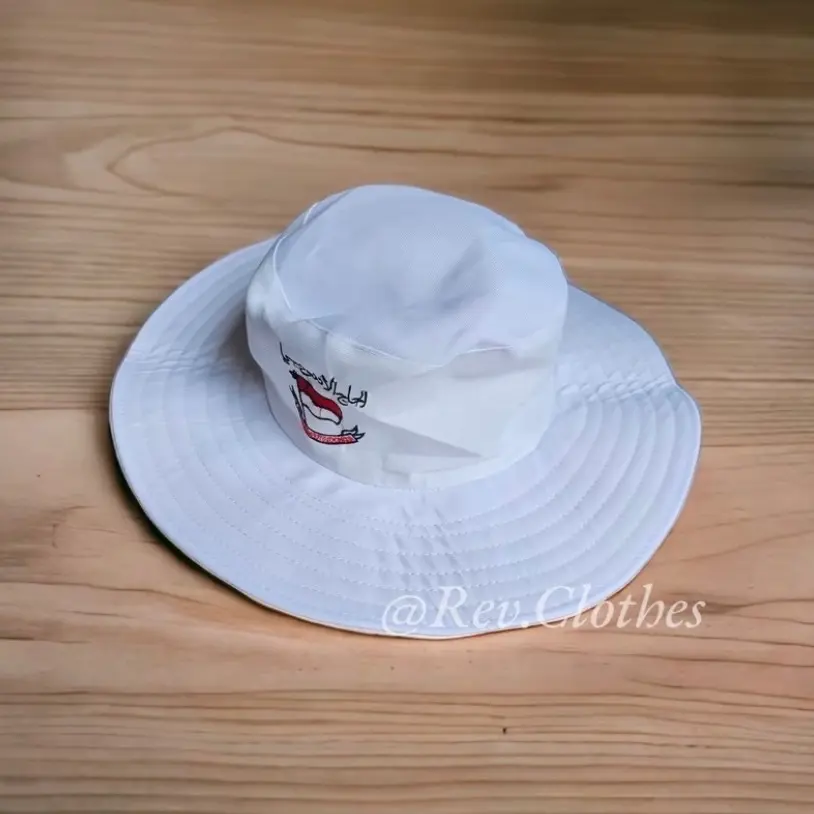Topi binder haji dan umroh bundar logo bendera Indonesia menjual perlengkapan haji dan umroh
