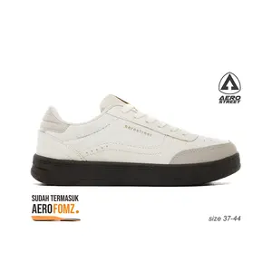 Aerostreet 37-44 Austin Coklat Tua Natural Natural - Sepatu Sneakers Casual