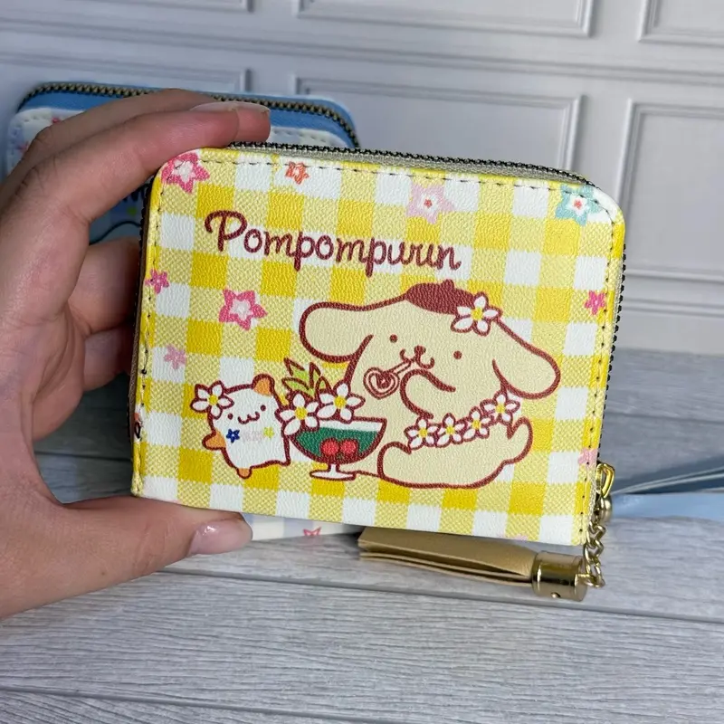DOMPET LIPAT SANRIO KANVAS VERSI 2 KUROMI POMPOMPURIN CINNAMOROLL ANAK LUCU GEMAS MN-1421 4