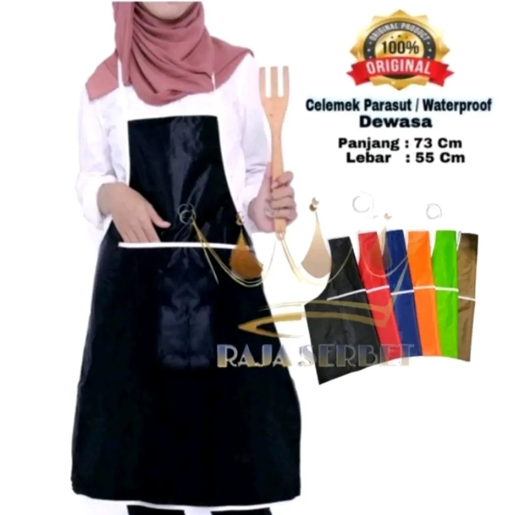 1 Pc CELEMEK DEWASA PARASUT/ APRON DEWASA WATERPROOF vintage