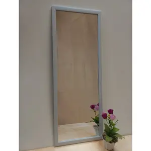 Cermin Gantung Bingkai Minimalis 65x25Cm Anti Rayap dengan Kaca Jernih Asli