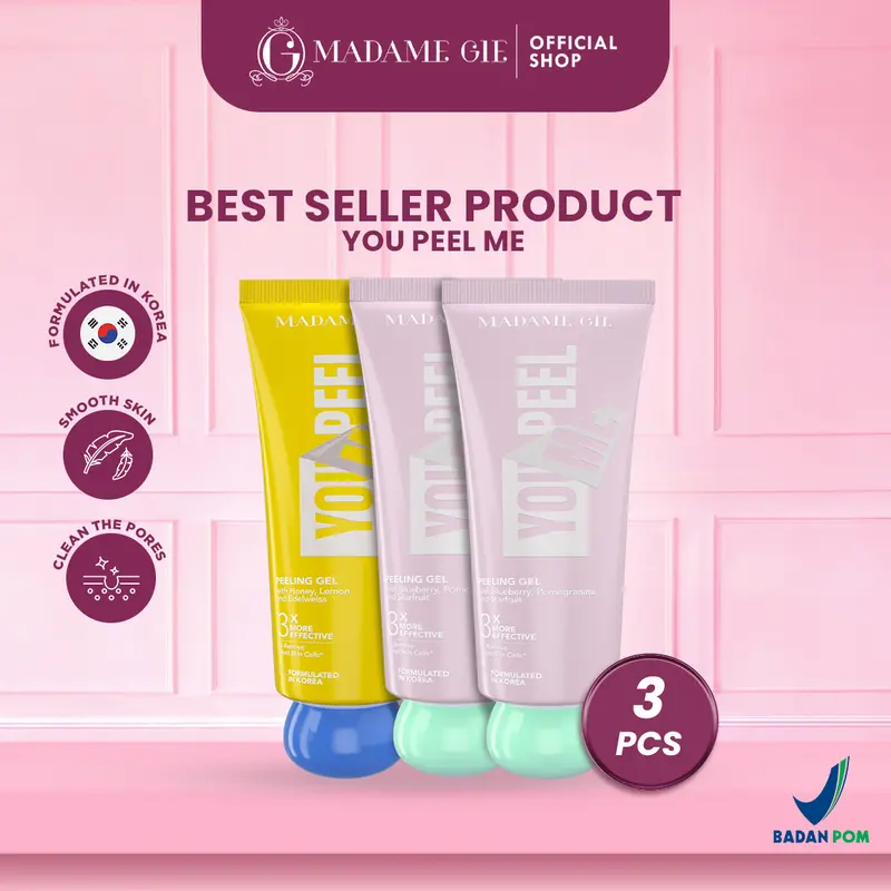 【BUNDLE 3 PCS】Madame Gie Madame You Peel Me - Peeling Gel Extract Lemon Mencerahkan 1