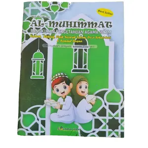 Al-Muhimmat Buku Rangkuman Pengetahuan Agama Islam 52 Halaman Cover Art Paper Untuk Anak Muslim Belajar Ilmu Akidah Fiqih Sejarah Ahklak - Quran