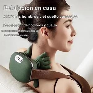 Mini masajeador cervical, clip de masaje para el cuello con calor y envoltura para hombros, pequeño masajeador para hombros y cuello, regalo ideal para relajación