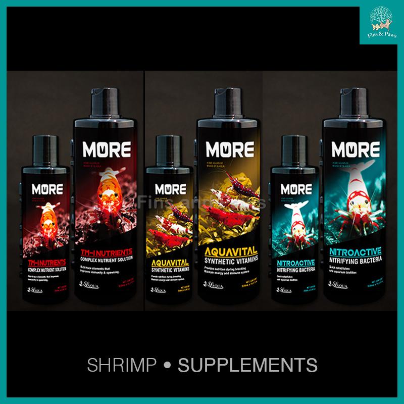[SL Aqua More] Freshwater Aquarium Shrimp Supplements, Nitroactive Nitrifying Bacteria, Aquavital Vitamins, TM-1 Nutrients 0